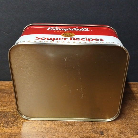 VINTAGE Campbell's Soup Collectible Tin Box Souper Recipes, No Cards - Picture 5 of 5